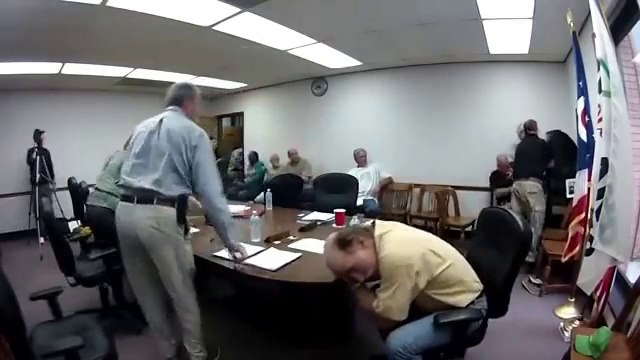 Security guards shoot photographer in courthouse during meeting in Conference Room