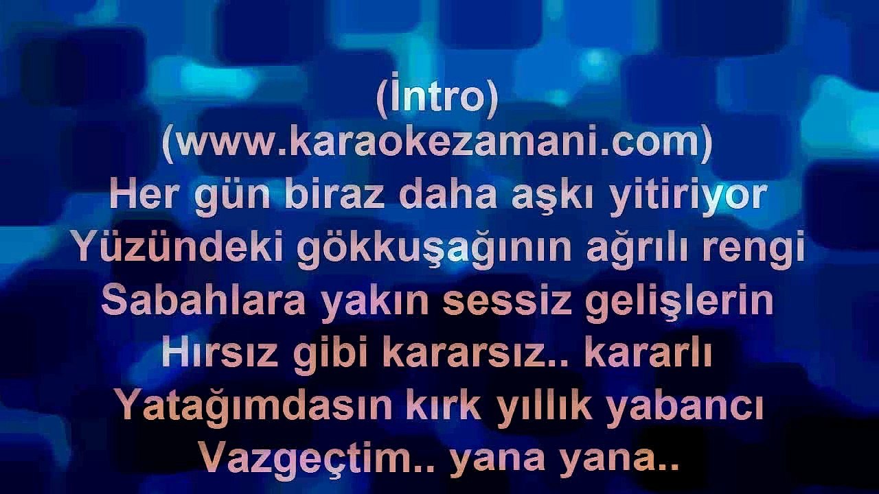 Haktan - Vazgeçtim - 2011 TÜRKÇE KARAOKE