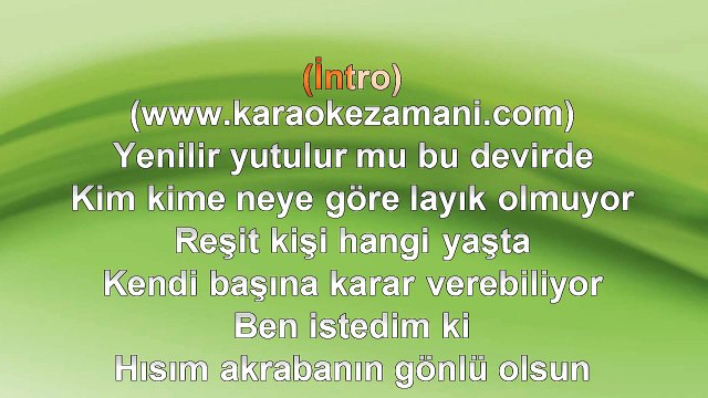 Halil Koçak - (Düet - Ajda Pekkan) - Nikah - ( 2009) TÜRKÇE KARAOKE