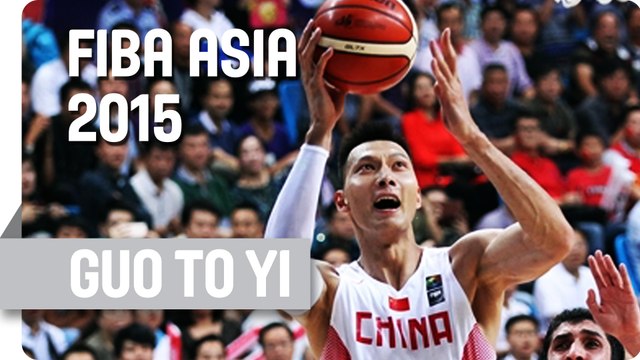 Guo Bounce Pass Finds Yi who Dunks it in - 2015 FIBA Asia Championship