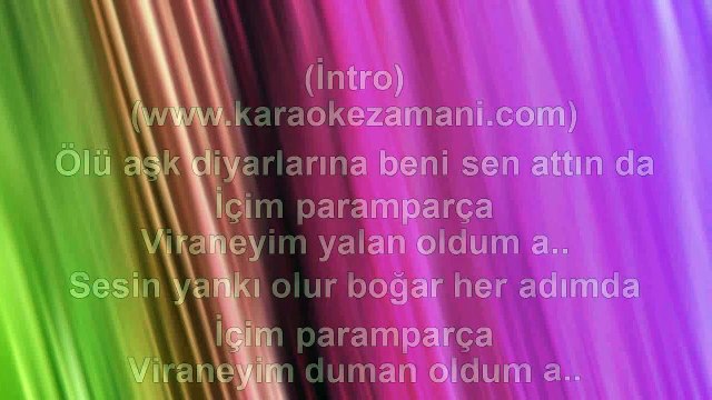 Halil Sezai - İçim Paramparça - 2011 TÜRKÇE KARAOKE