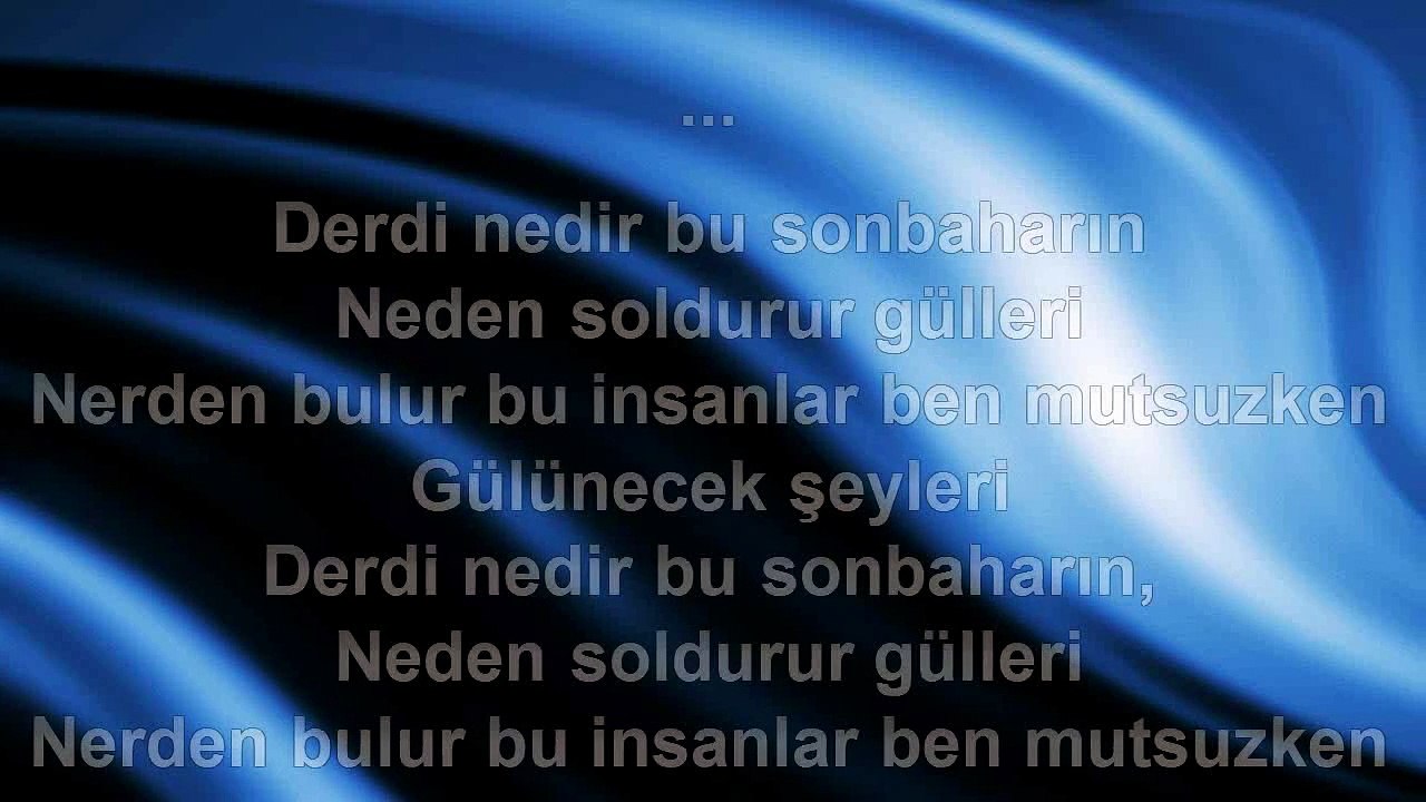 Halil Sezai - Sonbahar - 2011 TÜRKÇE KARAOKE