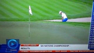 Sergio Garcia Demonstrates How To Rake A Bunker