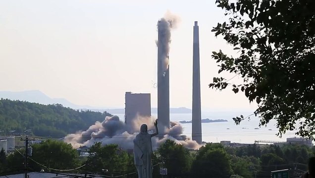 Destruction ratée à Dalhousie, dans le Nouveau-Brunswick canadien