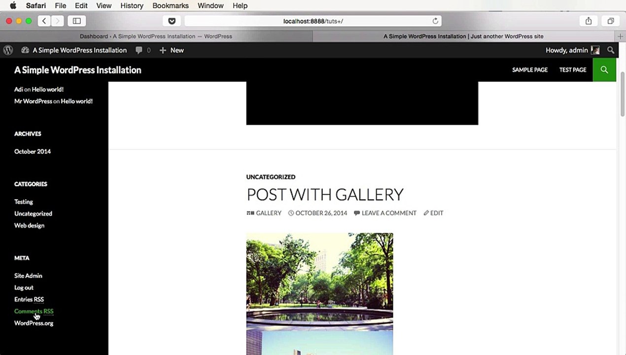 Working With Sidebars and Widgets - A Beginner’s Guide to Using WordPress Tuts+ Course