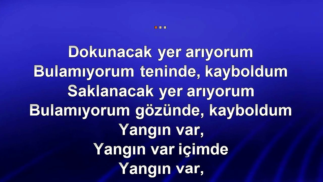 Halil Sezai - Yangın Var - 2013 TÜRKÇE KARAOKE