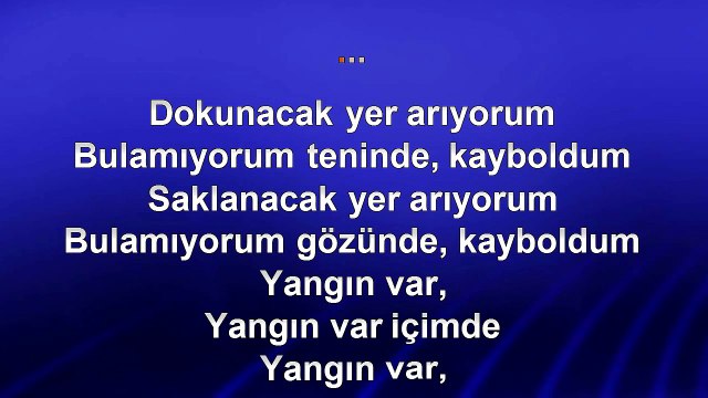 Halil Sezai - Yangın Var - 2013 TÜRKÇE KARAOKE