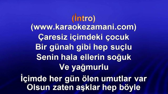 Halil Sezai Paracıkoğlu - Olsun 2 - 2011 TÜRKÇE KARAOKE