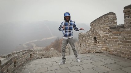 Dubstep dancing on the Great Wall of China