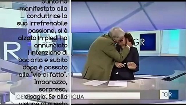 Quand un invité roule un patin à la présentatrice sans lui demander son avis