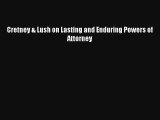 Cretney & Lush on Lasting and Enduring Powers of Attorney Read PDF Free