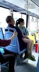 Woman Loses Her Temper on the Bus