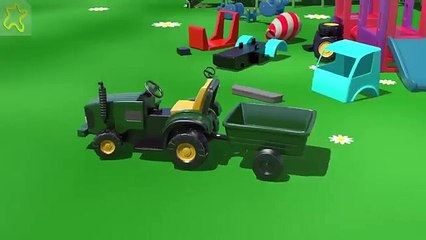 A la plaine de Jeux׃ Une Bétonnière. Dessin animé pour les enfants