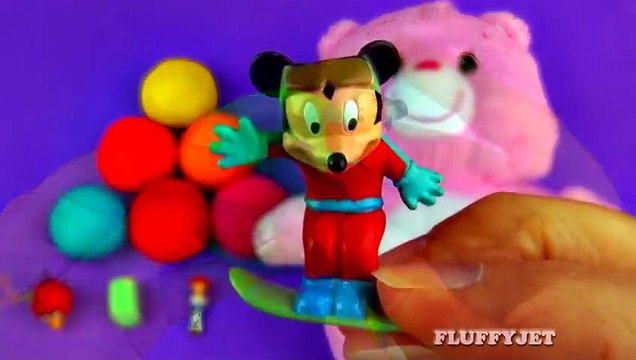 Play-Doh Surprise Eggs with Care Bear Lalaloopsy Sesame Street Cars 2 Transformers Frozen FluffyJet [Full Episode]