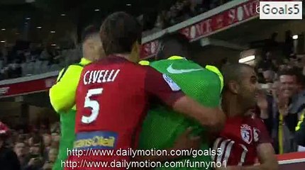 Djibril Sidibe Goal Lille 2 - 0 Montpelier Ligue 1 2-10-2015