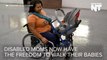 High Schooler Invents Strollers For Moms In Wheelchairs