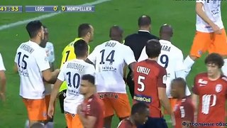 Goal Sofiane Boufal ( 1 : 0 ) Lille vs Montpellier . 03-10-2015