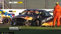 Welch and Abbott Big Crash 2015 BTCC Silverstone Race 3