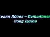 Leann Rimes – Commitment Song Lyrics