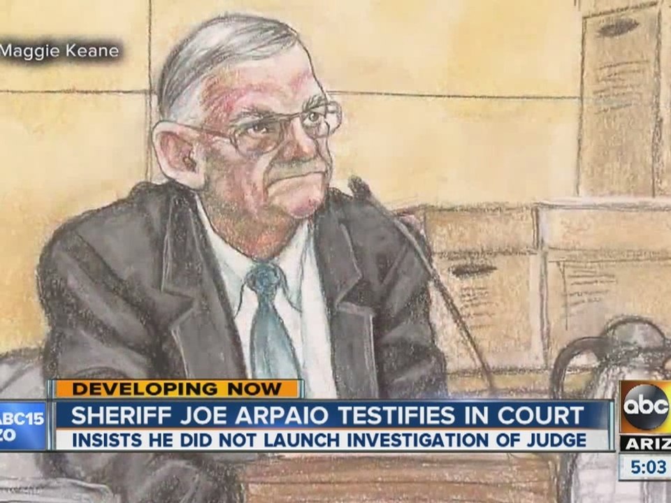 Sheriff Joe Arpaio back on the stand