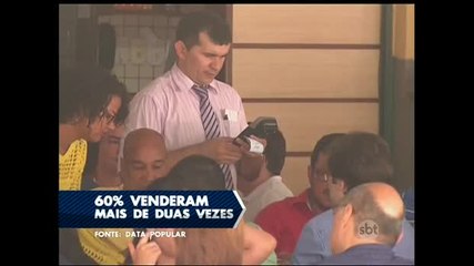 Cerca de 40% dos trabalhadores vendem o vale-refeição