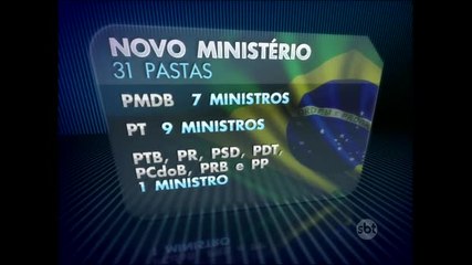 PMDB e PT ficam com 16 dos 31 ministérios