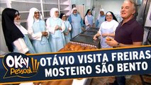 Otávio Mesquita visita as freiras do Mosteiro de São Bento