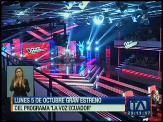 Se acerca el estreno de La Voz Ecuador