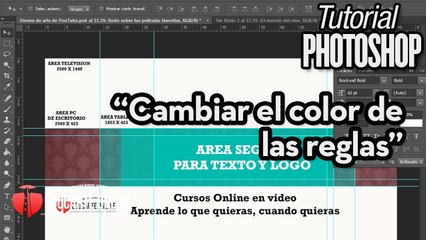 Cambiar el color de las reglas - Tutorial Photoshop