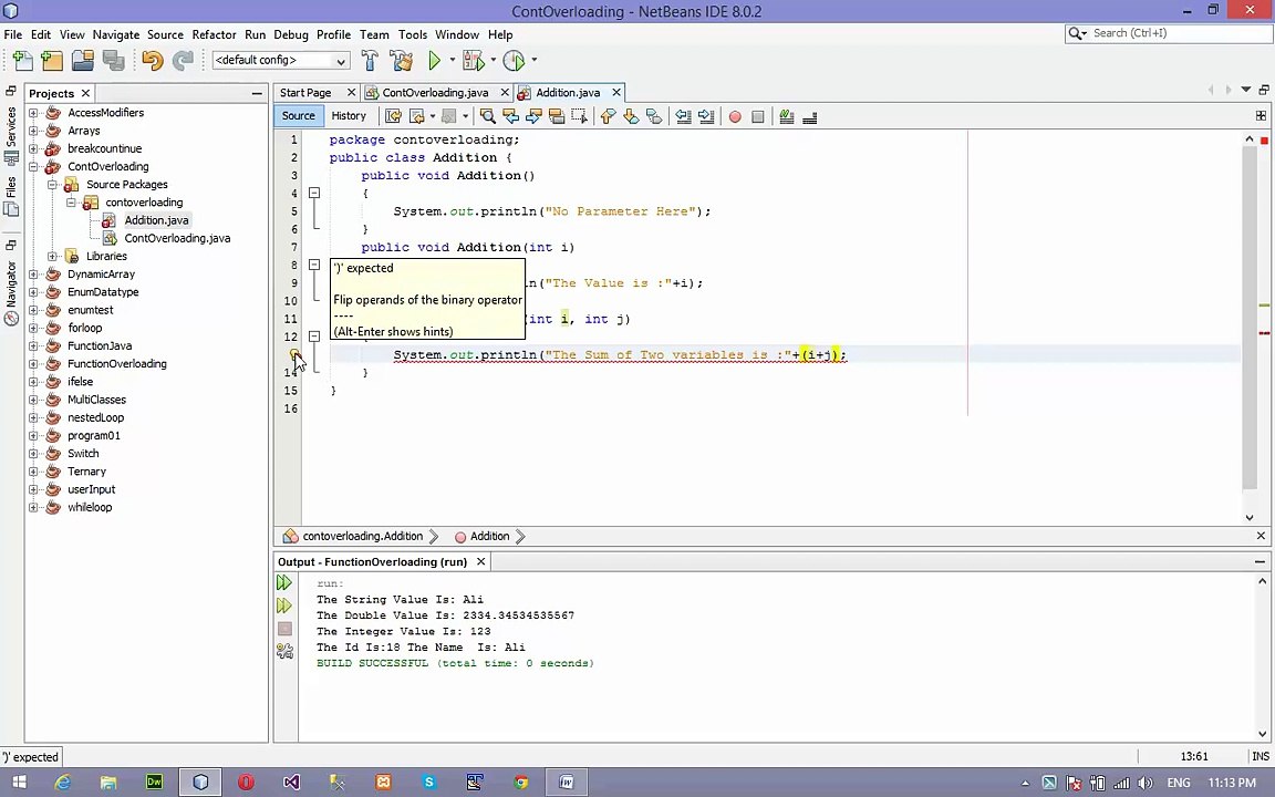 Constructor Overloading in Java