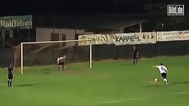 So is this goal ok or not??? Funny soccer penalty kick