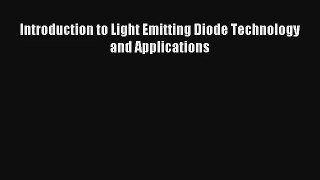 AudioBook Introduction to Light Emitting Diode Technology and Applications Online