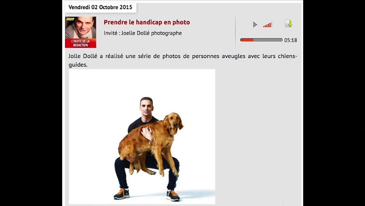 VIVRE FM itw Expo Chiens guides d'aveugles