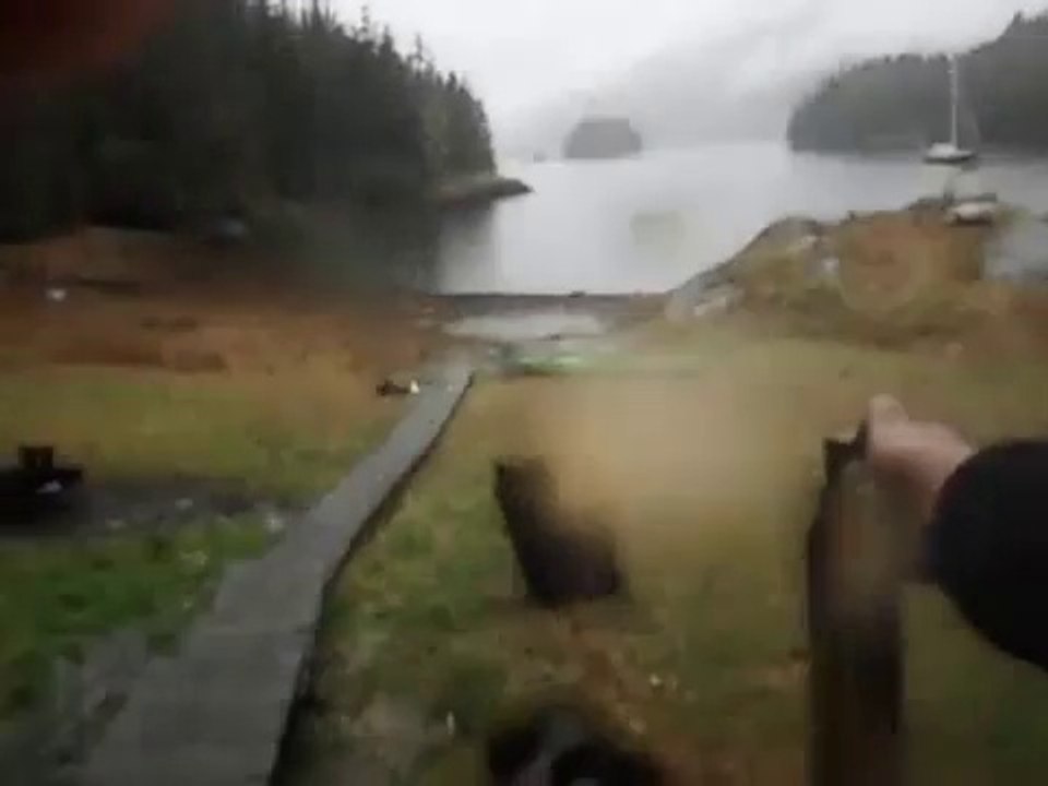 Maria Maley, his Kayak and Black Bear
