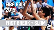 Kim finishes brilliant fast break with a huge slam  - 2015 FIBA Asia Championship