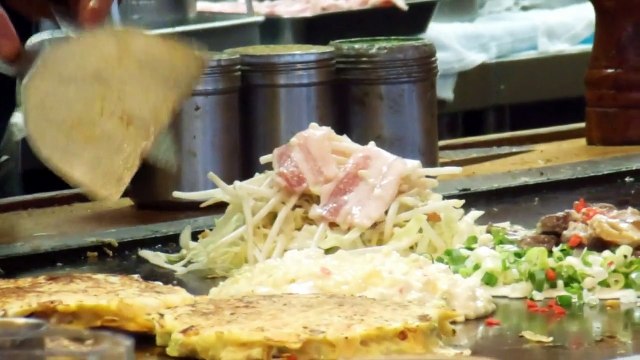 Noodle Pancakes in Japan!