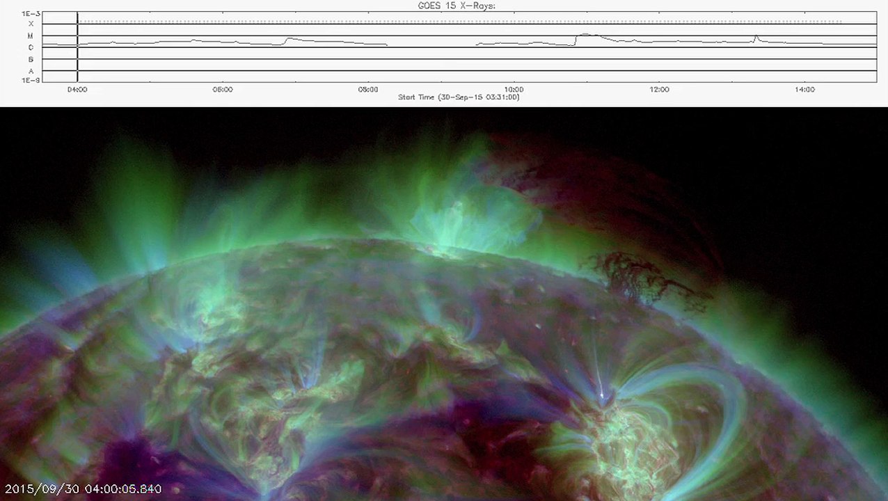 DARK PLASMA ERUPTION, EARTH-DIRECTED ?