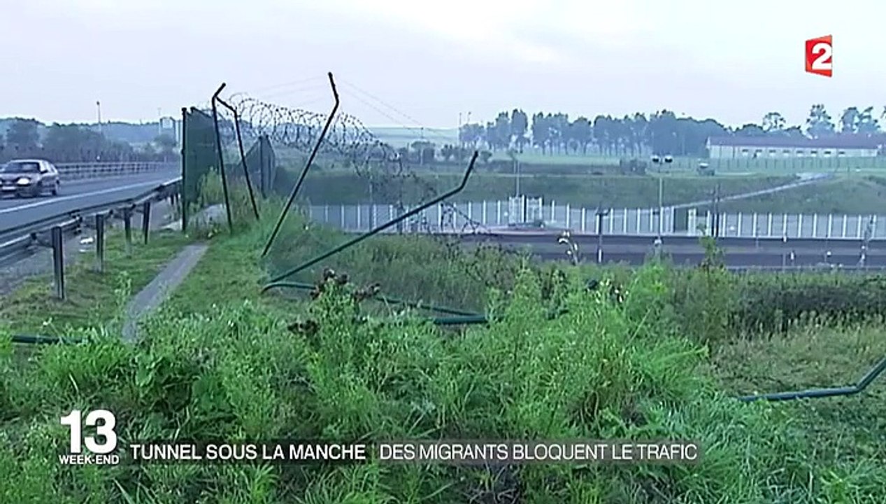 L'Eurotunnel, bloqué par des migrants