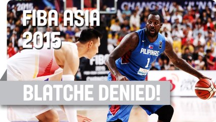 Yi's big time rejection on Blatche - 2015 FIBA Asia Championship