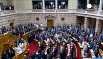 Grèce : cérémonie d'investiture du nouveau parlement