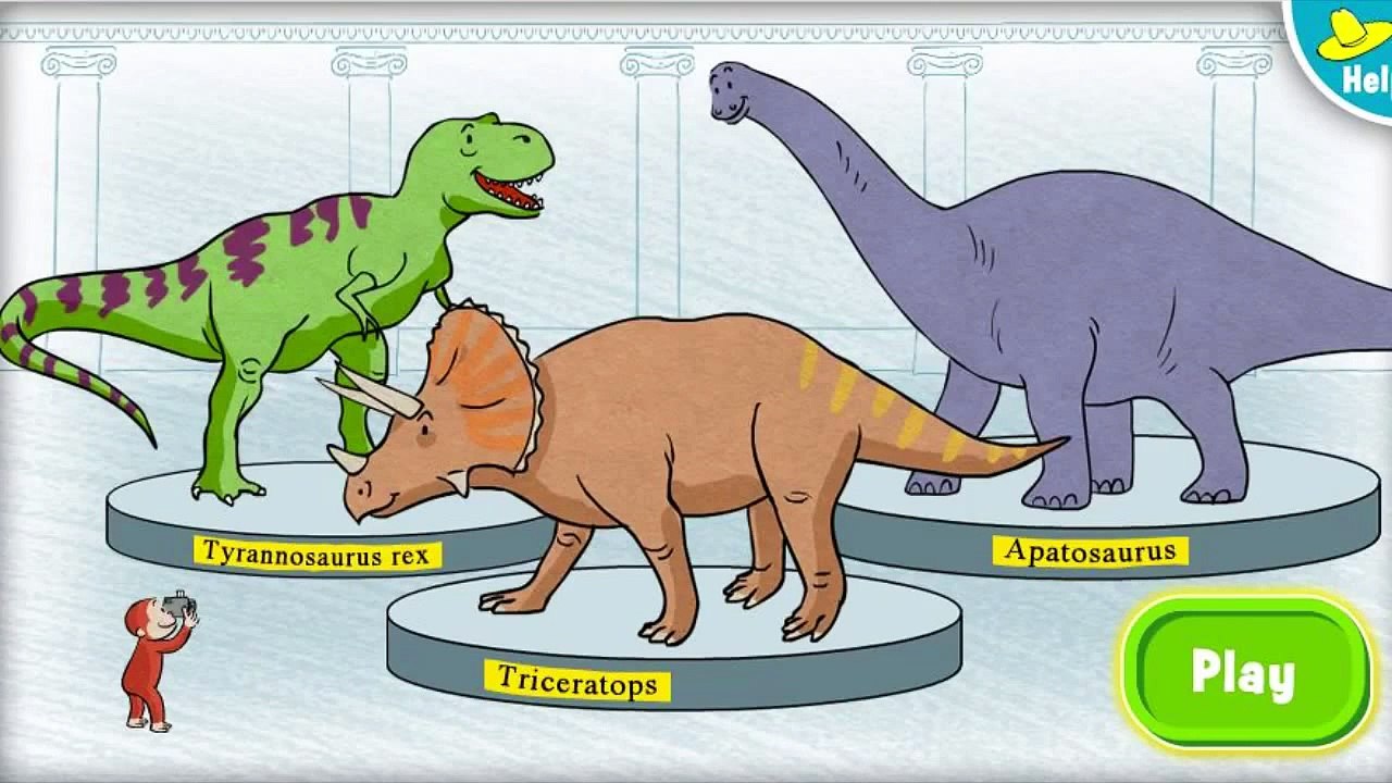 Curious George Find The Dinosaur- Cartoon Games For Kids