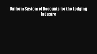 Uniform System of Accounts for the Lodging Industry Read PDF Free