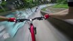 Bikers Speed Through Abandoned Bobsled Track