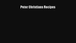 AudioBook Peter Christians Recipes Online