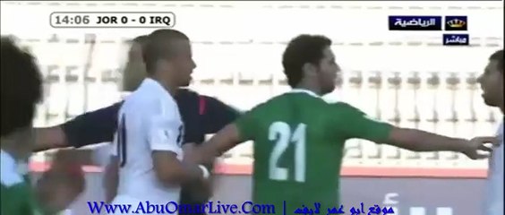 مشاجره بهاء عبد الرحمن مع لاعب المنتخب العراقي