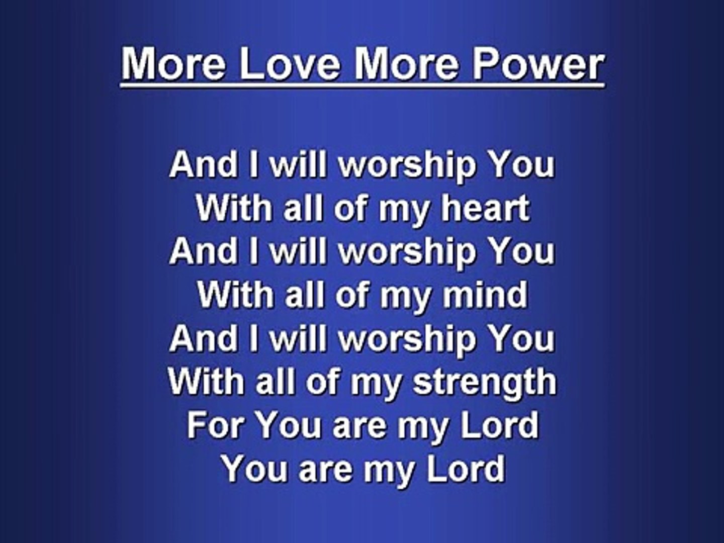 More Love More Power Worship Song Video Dailymotion more love more power worship song
