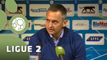 Conférence de presse AJ Auxerre - Paris FC (2-0) : Jean-Luc VANNUCHI (AJA) - Denis RENAUD (PFC) - 2015/2016