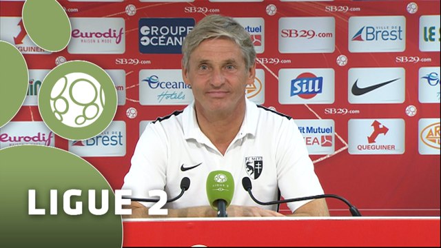 Conférence de presse Stade Brestois 29 - FC Metz (1-1) : Alex DUPONT (BREST) - José RIGA (FCM) - 2015/2016