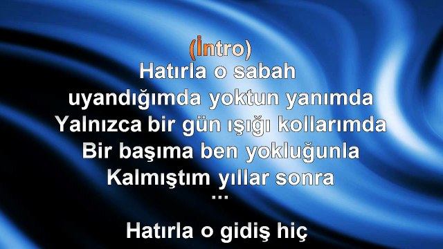 Halit Nart - Yıllar Sonra - (Suavi) - (2010) TÜRKÇE KARAOKE