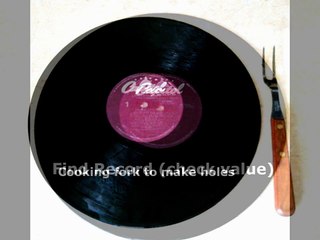 DIY How to Vintage Vinyl Record Earrings Display